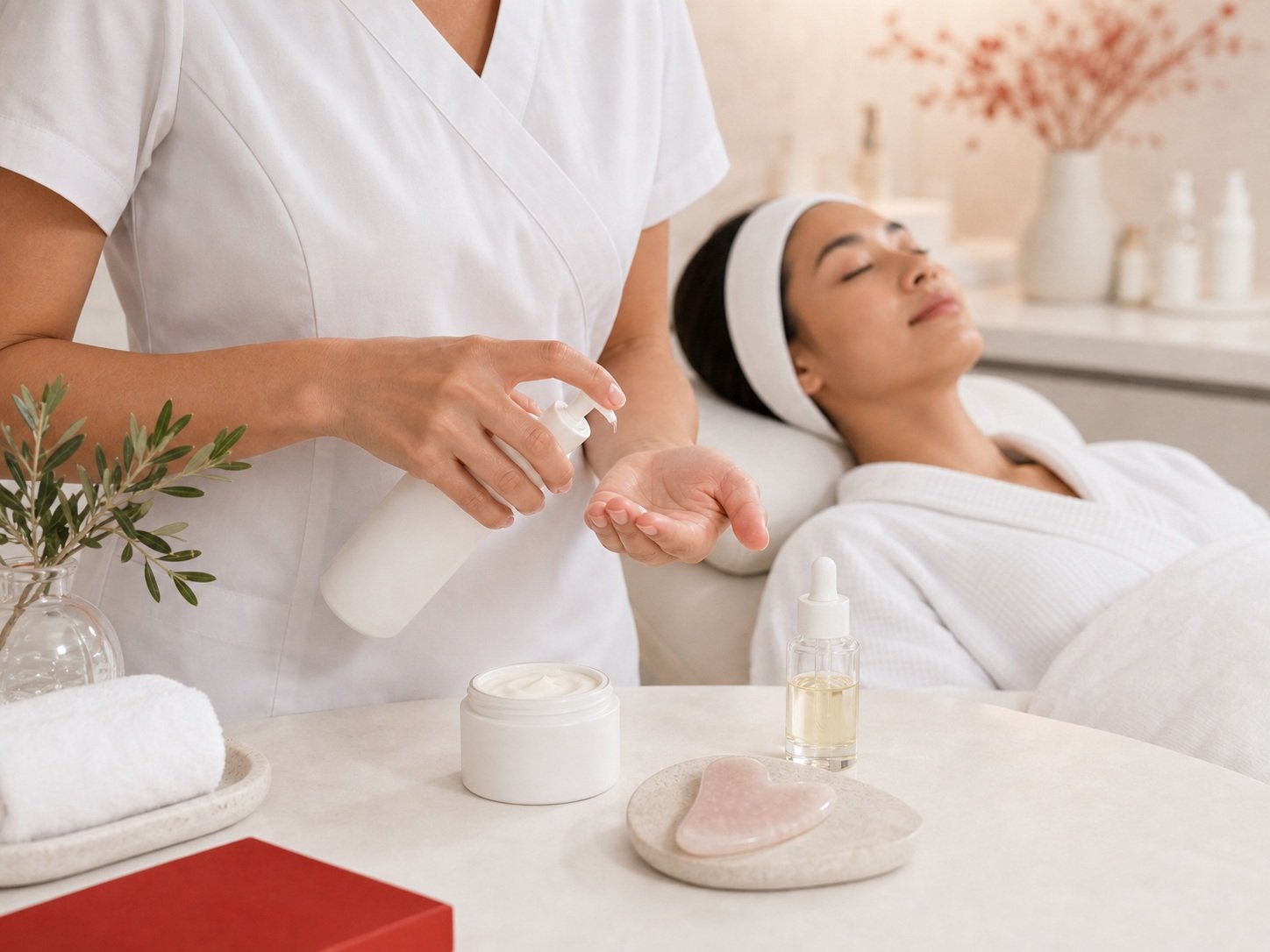MIMIQ product preparation before a facial workout