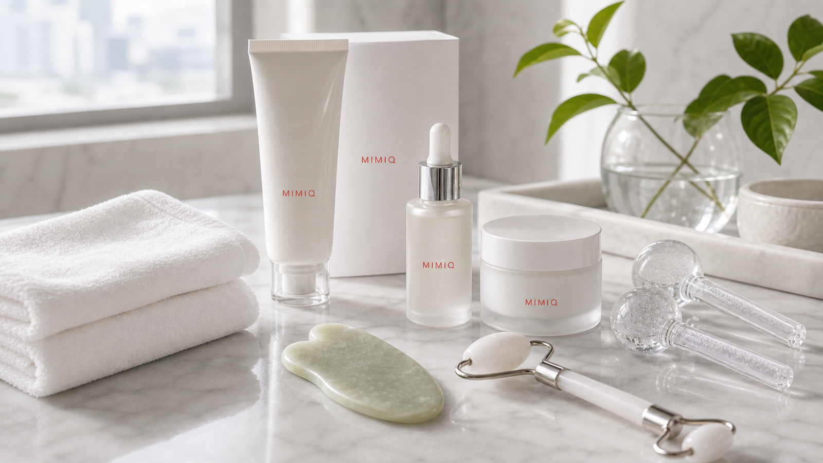 MIMIQ tools and towels for facial posture face workout Bangkok