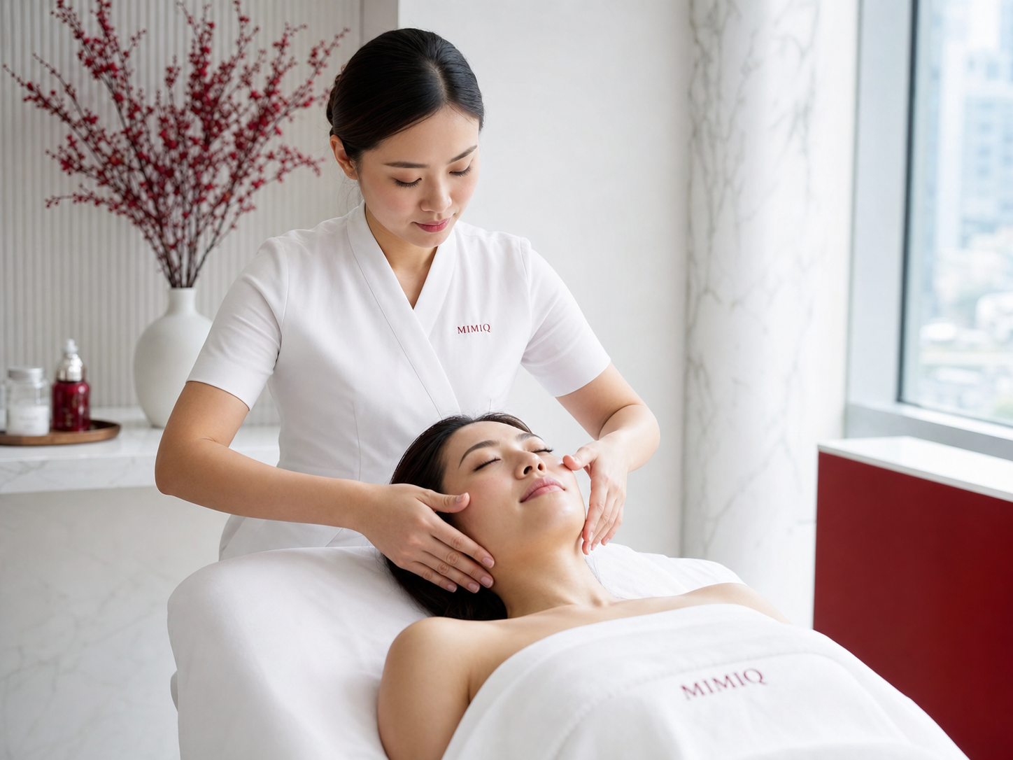 MIMIQ การแกะสลักใบหน้า Bangkok แบนเนอร์ฮีโร่ทางเลือกที่เป็นธรรมชาติ