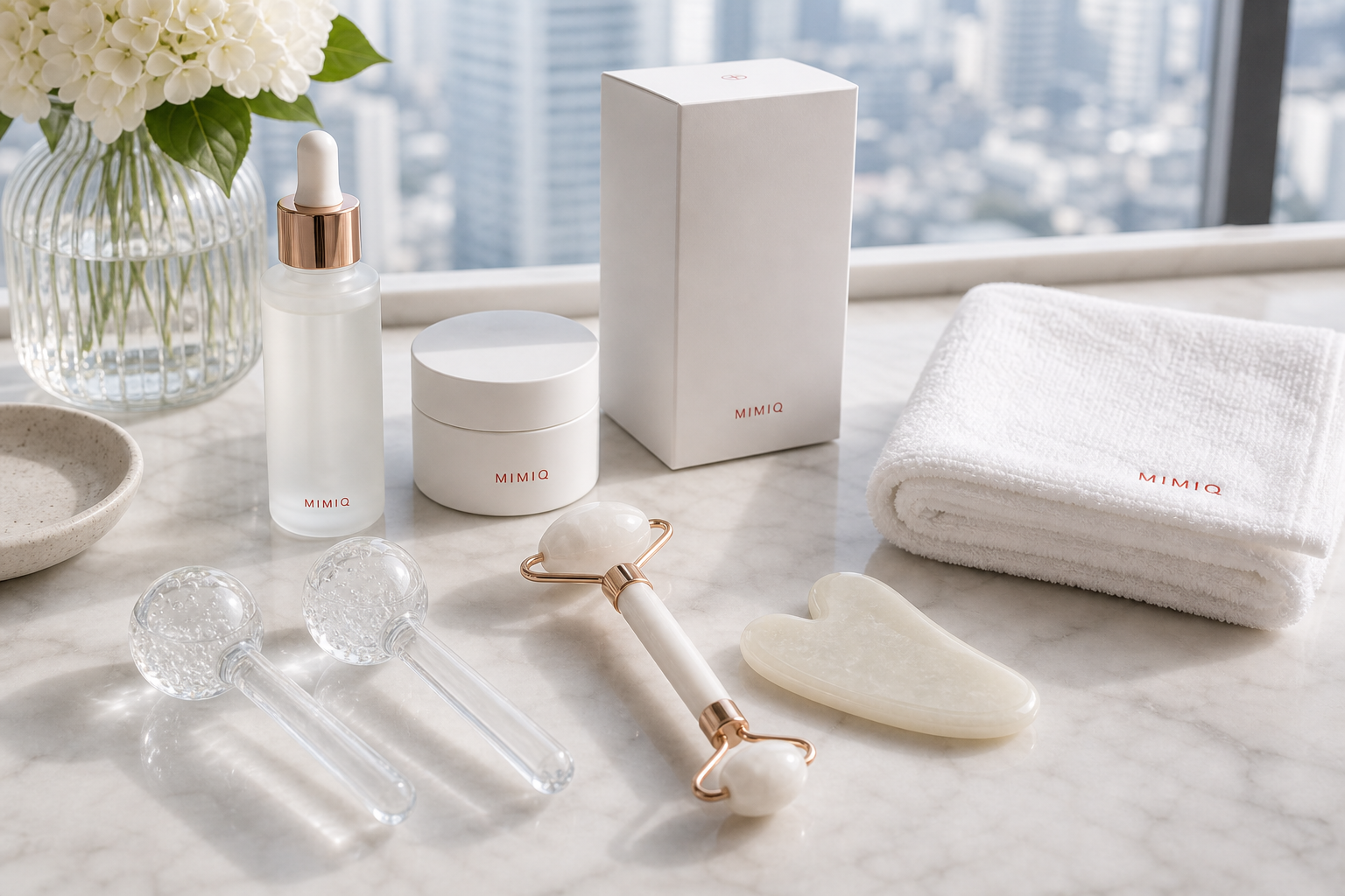 MIMIQ herramientas y toallas para gua sha facial Sukhumvit