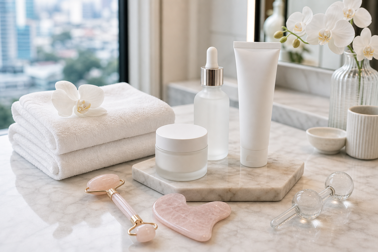 MIMIQ tools and towels for jaw tension face workout Bangkok