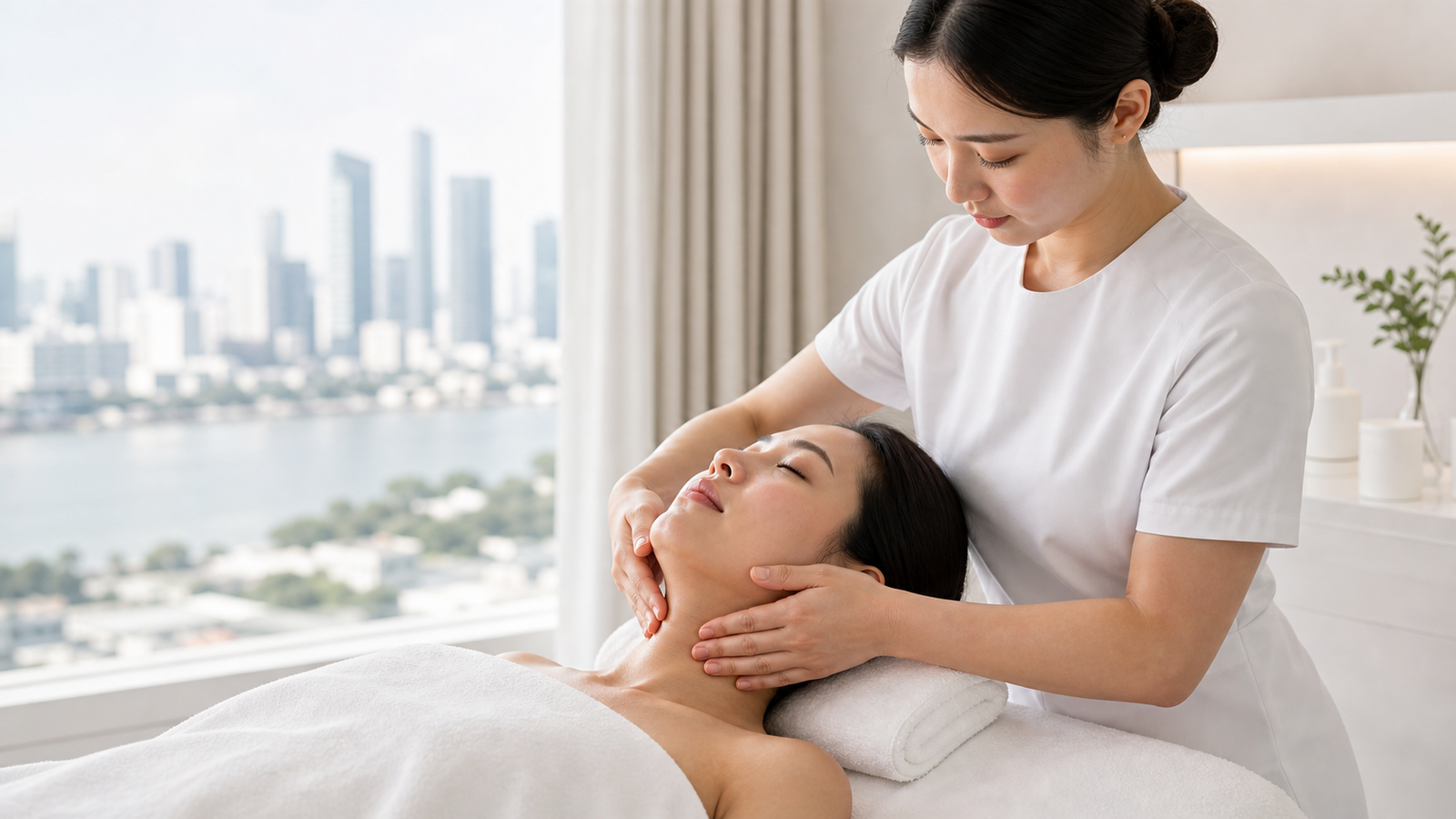 MIMIQ editorial image for Neck and Jaw Release Face Workout in Bangkok