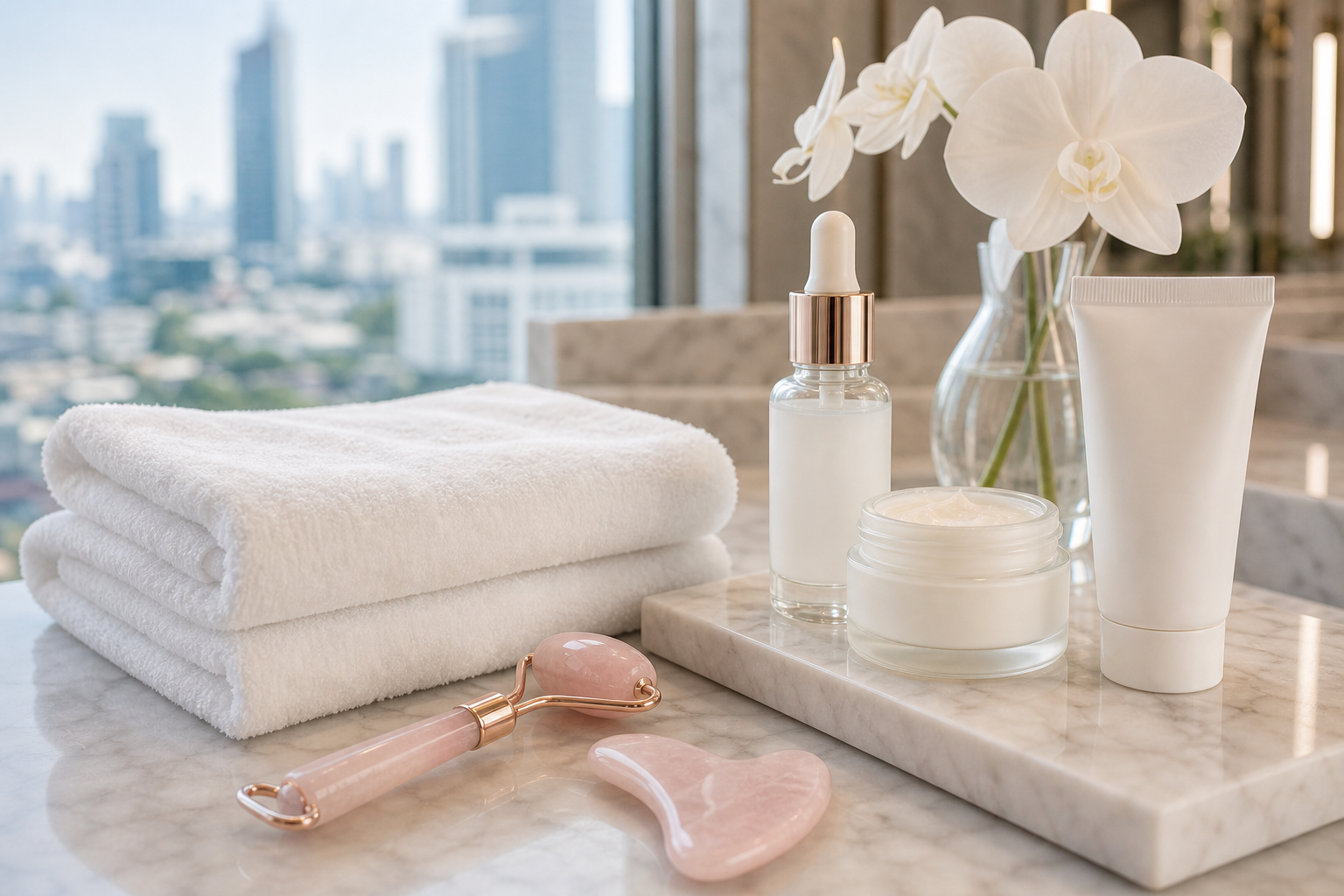 MIMIQ tools and towels for neck and jaw release face workout Bangkok