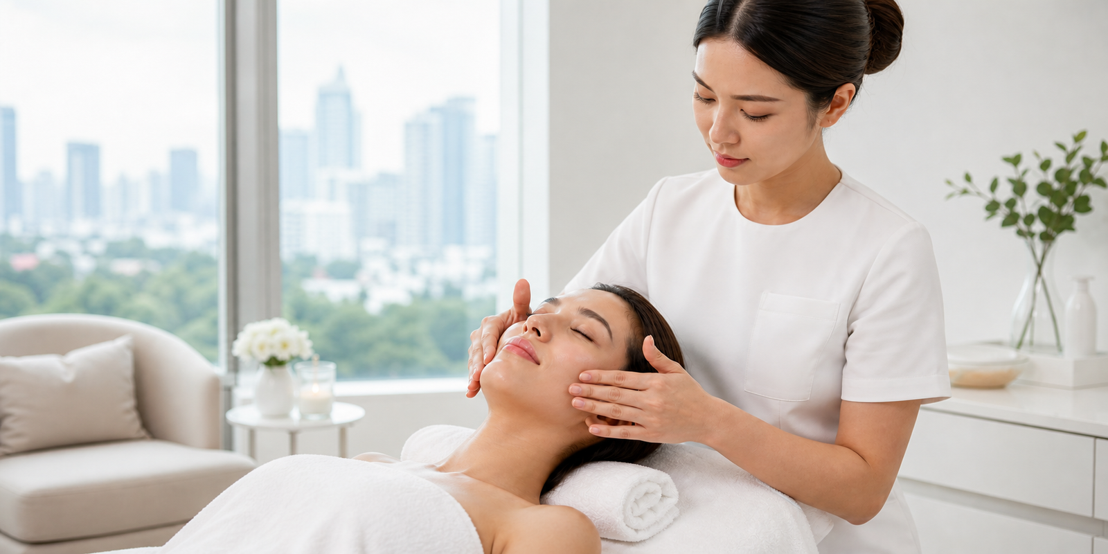 MIMIQ redaktionelles Bild f&uuml;r Post-Flight Face Workout Recovery in Bangkok