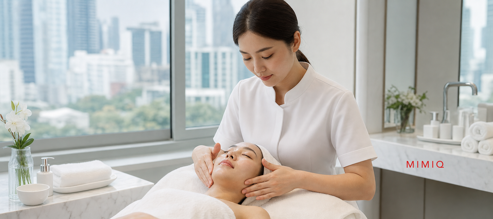 MIMIQ editorial image for Skin Barrier Face Workout in Bangkok